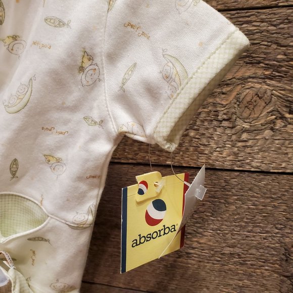 0-3M Baby Tops Boy Girl Absorba Pajama Top - Picture 3 of 6